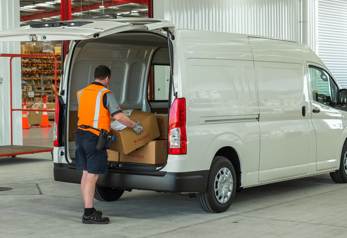 Toyota Hiace Van at work
