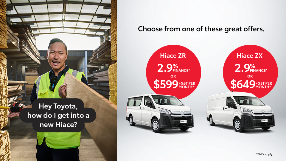 Toyota Hiace Finance deal